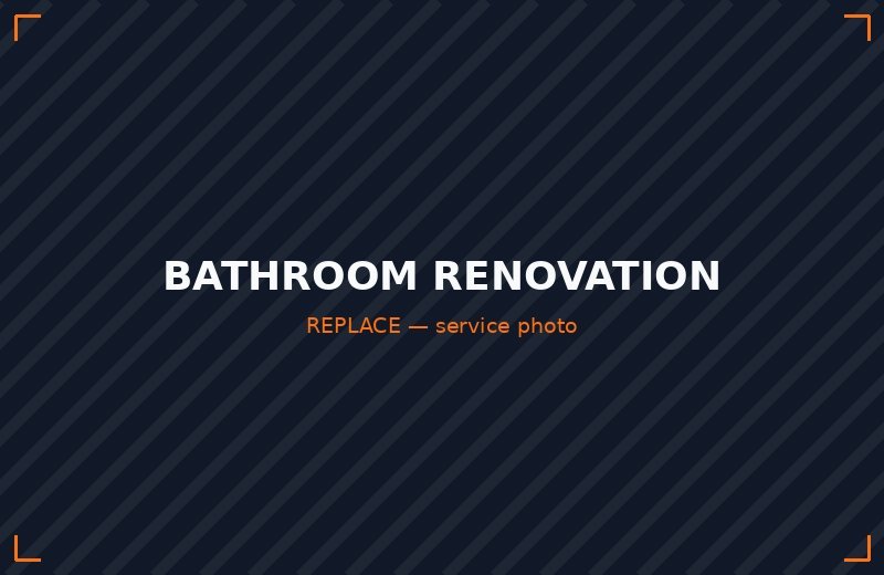 Bathroom renovation