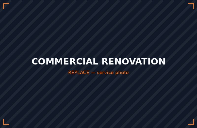 Shop and commercial renovation